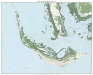 Sanibel Island and Captiva Island 1958 - Custom USGS Old Topo Map - Florida