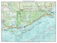Franklin County 1988 1988 - Custom USGS Old Topo Map - Florida