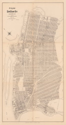 NY 1893 - Old Map of Long Island City - Old Map Reprint NYC Small Areas