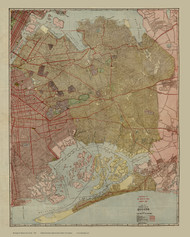 NY 1923 - Old Map of Queens - Old Map Reprint NYC Small Areas