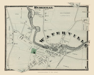 Hydeville and Waterville - Winchendon, Massachusetts 1870 Old Town Map Reprint - Worcester Co. Atlas 10