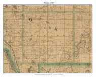 Blaine, Anoka Co Minnesota 1887 Old Town Map Custom Print - Ramsey & Washington Cos.