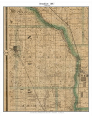 Brooklyn, Hennepin Co Minnesota 1887 Old Town Map Custom Print - Ramsey & Washington Cos.