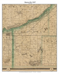 Burnsville, Dakota Co Minnesota 1887 Old Town Map Custom Print - Ramsey & Washington Cos.
