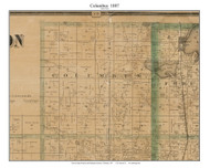 Columbus, Anoka Co Minnesota 1887 Old Town Map Custom Print - Ramsey & Washington Cos.