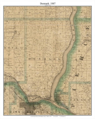 Denmark, Washington Co Minnesota 1887 Old Town Map Custom Print - Ramsey & Washington Cos.