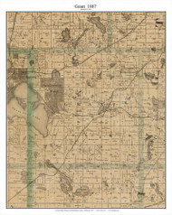 Grant, Washington Co Minnesota 1887 Old Town Map Custom Print - Ramsey & Washington Cos.