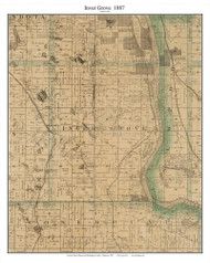 Inver Grove, Dakota Co Minnesota 1887 Old Town Map Custom Print - Ramsey & Washington Cos.