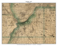 Mendota, Dakota Co Minnesota 1887 Old Town Map Custom Print - Ramsey & Washington Cos.