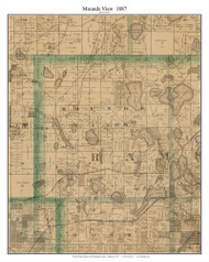 Mounds View, Ramsey Co Minnesota 1887 Old Town Map Custom Print - Ramsey & Washington Cos.