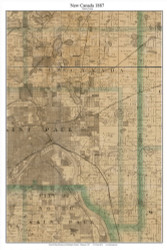 New Canada, Ramsey Co Minnesota 1887 Old Town Map Custom Print - Ramsey & Washington Cos.