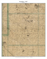 Woodbury, Washington Co Minnesota 1887 Old Town Map Custom Print - Ramsey & Washington Cos.