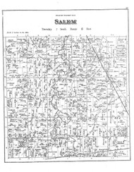 Salem, Ohio 1879 - Old Town Map Reprint - Wyandot County Atlas 41