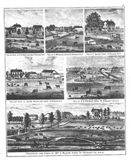 Picture Chatlain, Ohio 1879 - Old Town Map Reprint - Wyandot County Atlas 52