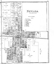 Nevada, Ohio 1879 - Old Town Map Reprint - Wyandot County Atlas 55