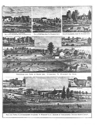 Picture Cummins, Ohio 1879 - Old Town Map Reprint - Wyandot County Atlas 57
