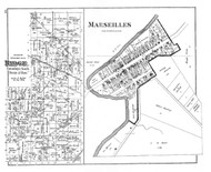 Ridge Marseilles, Ohio 1879 - Old Town Map Reprint - Wyandot County Atlas 60