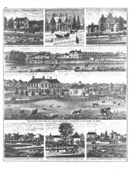 Picture Parker, Ohio 1879 - Old Town Map Reprint - Wyandot County Atlas 61