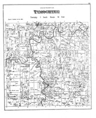 Tymochtee, Ohio 1879 - Old Town Map Reprint - Wyandot County Atlas 62
