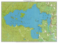 Pelican Lake - Kabetogama State Forest 1968 - Custom USGS Old Topo Map - Minnesota - Nett-Pelican