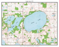 Eagle Lake 1971 - Custom USGS Old Topo Map - Minnesota - DTL - South
