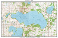 Lake Miltona 1971 - Custom USGS Old Topo Map - Minnesota - DTL - South