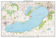 Lake Minnewaska 1970 - Custom USGS Old Topo Map - Minnesota - DTL - South