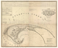 Provincetown Harbor, 1836 - Old Map Reprint Cape Cod