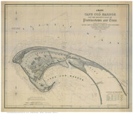 Provincetown Harbor, 1841 - Old Map Reprint Cape Cod