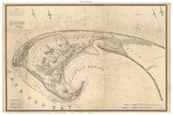 Provincetown and Truro, 1836 - Old Map Custom Print Cape Cod