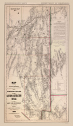 Elko, White Pine, Lander, Nye & Lincoln Counties County Colorado 1869 - Old Map Reprint - DVL