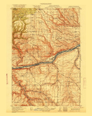 Arlington, Oregon 1916 (1916) USGS Old Topo Map Reprint 30x30 WA Quad 283133
