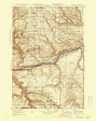 Arlington, Oregon 1916 (1941) USGS Old Topo Map Reprint 30x30 WA Quad 283134