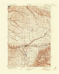 Pendleton, Oregon 1935 (1935b) USGS Old Topo Map Reprint 30x30 WA Quad 283237