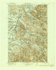 Cedar Lake, Washington 1913 (1938) USGS Old Topo Map Reprint 30x30 WA Quad 240405