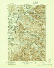 Cedar Lake, Washington 1913 (1944) USGS Old Topo Map Reprint 30x30 WA Quad 240406