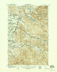 Cedar Lake, Washington 1913 (1950) USGS Old Topo Map Reprint 30x30 WA Quad 240407