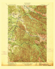 Cedar Lake, Washington 1913 (1913) USGS Old Topo Map Reprint 30x30 WA Quad 241067