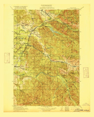Cedar Lake, Washington 1913 (1916) USGS Old Topo Map Reprint 30x30 WA Quad 241068