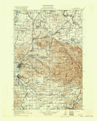 Chehalis, Washington 1916 (1916) USGS Old Topo Map Reprint 30x30 WA Quad 240430