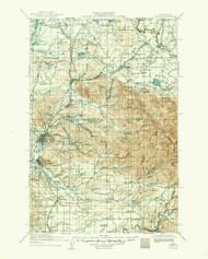 Chehalis, Washington 1916 (1950) USGS Old Topo Map Reprint 30x30 WA Quad 240433