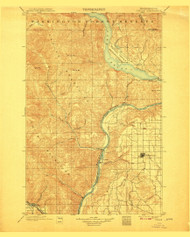 Chelan, Washington 1901 (1907) USGS Old Topo Map Reprint 30x30 WA Quad 240439