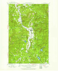 Chewelah, Washington 1927 (1957) USGS Old Topo Map Reprint 30x30 WA Quad 240464