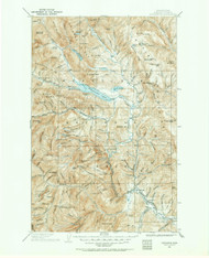 Chiwaukum, Washington 1901 (1964) USGS Old Topo Map Reprint 30x30 WA Quad 240506