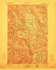 Chiwaukum, Washington 1904 (1913) USGS Old Topo Map Reprint 30x30 WA Quad 240509