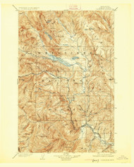 Chiwaukum, Washington 1904 (1925) USGS Old Topo Map Reprint 30x30 WA Quad 240510