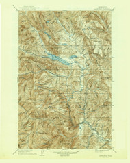 Chiwaukum, Washington 1904 (1943) USGS Old Topo Map Reprint 30x30 WA Quad 240512