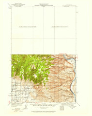 Colockum Pass, Washington 1920 (1958) USGS Old Topo Map Reprint 30x30 WA Quad 240600
