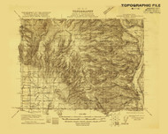 Colockum Pass, Washington 1921 (1921) USGS Old Topo Map Reprint 30x30 WA Quad 240601