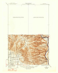 Colockum Pass, Washington 1922 (1947) USGS Old Topo Map Reprint 30x30 WA Quad 240603